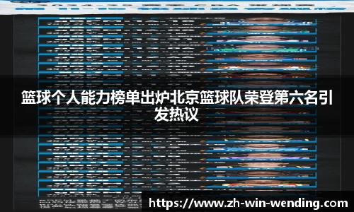 篮球个人能力榜单出炉北京篮球队荣登第六名引发热议